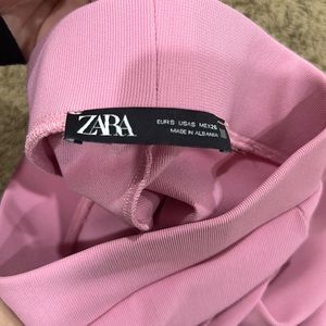Zara pink leggings flared at bottom!